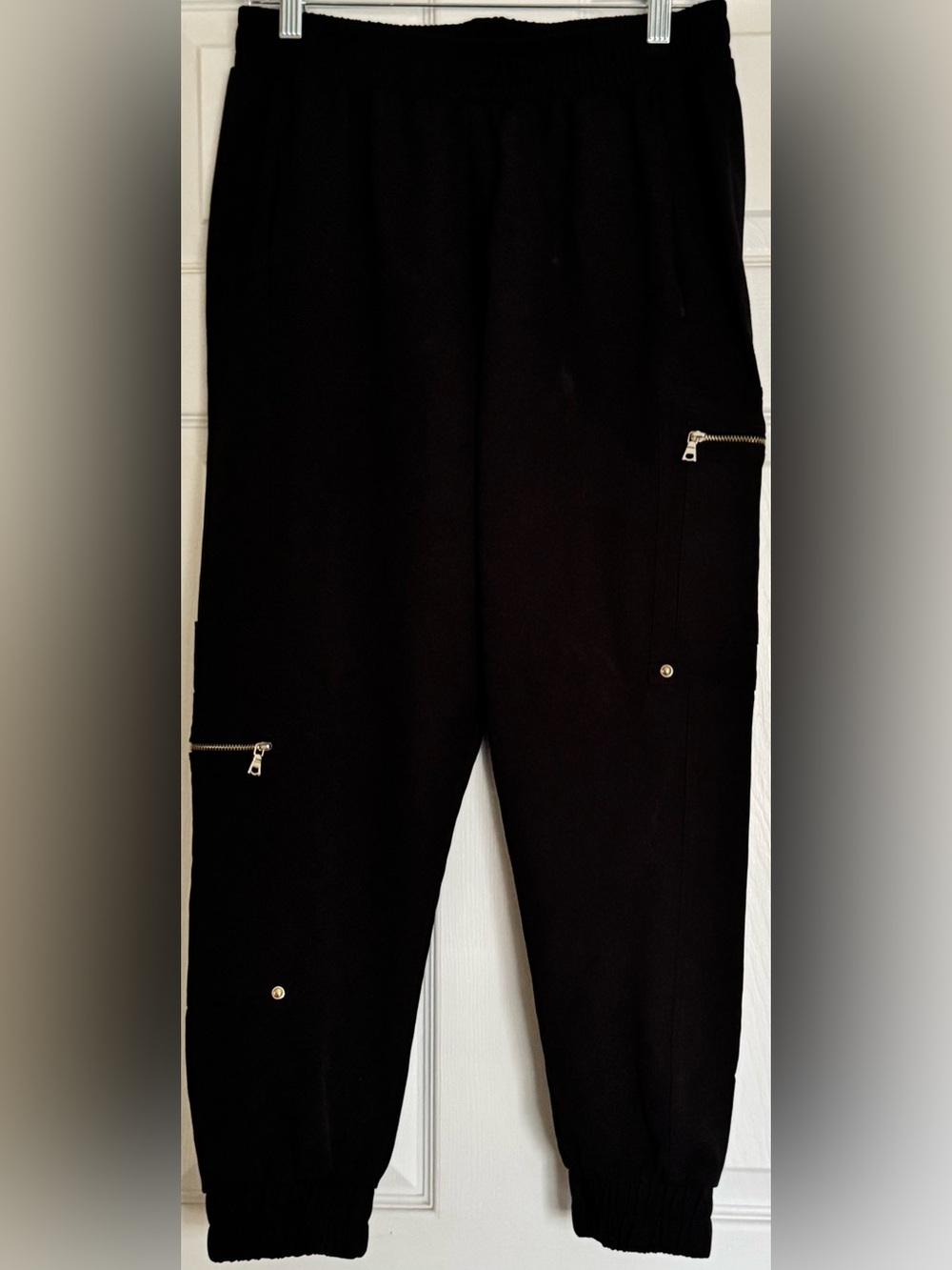 Zara Black Elastic Waist Joggers